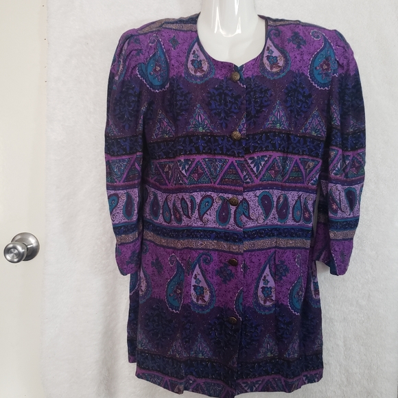 Kwai Vintage 2pc Y2k purpura floral size 6 - Picture 2 of 8